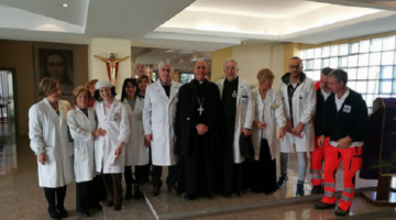 Visita del Vescovo agli ammalati all'ospedale SS. Trinità di Sora