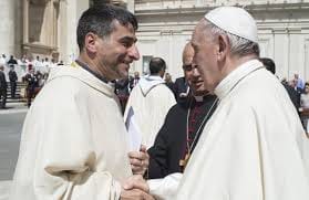 Don Raffaele Grimaldi e papa Francesco